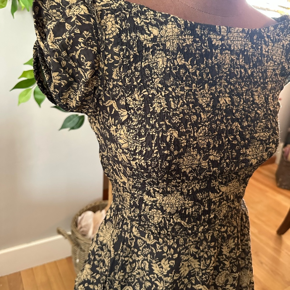 Free People Black and Tan Maxi Dress - Picture 2 of 8